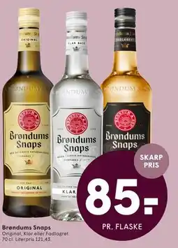 SPAR Brøndums Snaps tilbud