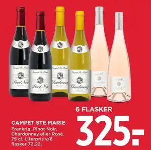 MENY CAMPET STE MARIE tilbud