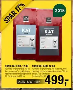 Land & Fritid SUND KAT FISK, 12 KG tilbud