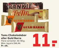 SPAR Toms Chokoladebar eller Guld Barre tilbud