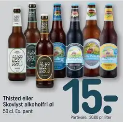 REMA 1000 Thisted eller Skovlyst alkoholfri øl tilbud