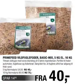 Land & Fritid PRIMEFEED VILDFUGLEFODER, BASIC-MIX, 5 KG EL. 10 KG tilbud