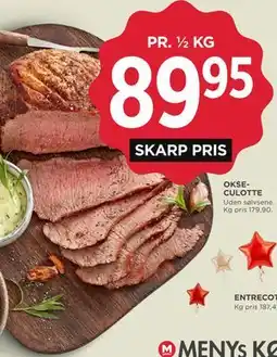 MENY OKSECULOTTE tilbud