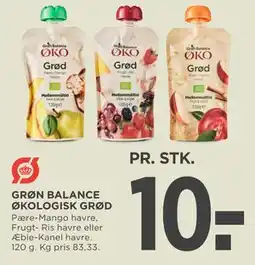 MENY GRØN BALANCE ØKOLOGISK GRØD tilbud
