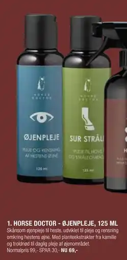 Land & Fritid HORSE DOCTOR - ØJENPLEJE, 125 ML tilbud