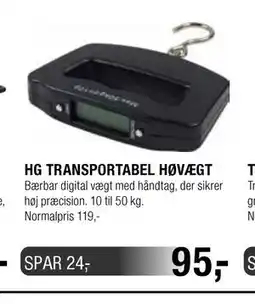 Land & Fritid HG TRANSPORTABEL HØVÆGT tilbud
