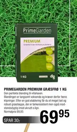 Land & Fritid PRIMEGARDEN PREMIUM GRÆSFRØ 1 KG tilbud
