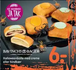REMA 1000 Halloweenbolle med creme eller hindbær tilbud