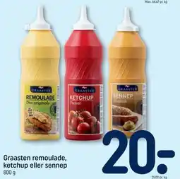 REMA 1000 Graasten remoulade, ketchup eller sennep tilbud