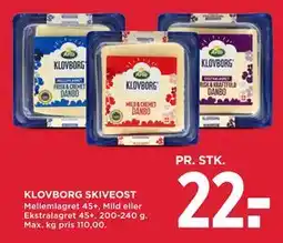 MENY KLOVBORG SKIVEOST tilbud