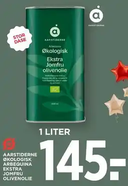 MENY AARSTIDERNE ØKOLOGISK ARBEQUINA EKSTRA JOMFRU OLIVENOLIE tilbud