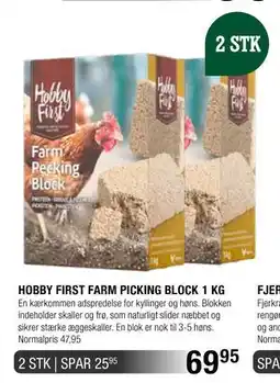 Land & Fritid HOBBY FIRST FARM PICKING BLOCK 1 KG tilbud