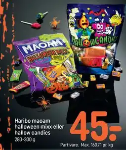 REMA 1000 Haribo maoam halloween mixx eller hallow candies tilbud