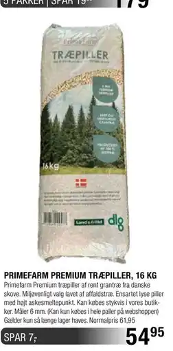 Land & Fritid PRIMEFARM PREMIUM TRÆPILLER, 16 KG tilbud
