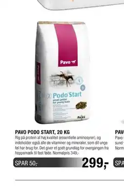 Land & Fritid PAVO PODO START, 20 KG tilbud