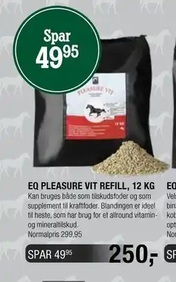 Land & Fritid EQ PLEASURE VIT REFILL, 12 KG tilbud
