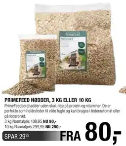 Land & Fritid PRIMEFEED NØDDER, 3 KG ELLER 10 KG tilbud