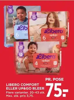 MENY LIBERO COMFORT ELLER UP&GO BLEER tilbud