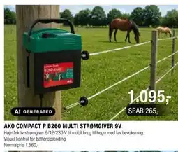 Land & Fritid AKO COMPACT P B260 MULTI STRØMGIVER 9V tilbud