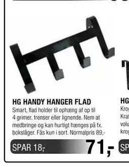 Land & Fritid HG HANDY HANGER FLAD tilbud