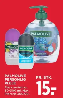 MENY PALMOLIVE PERSONLIG PLEJE tilbud