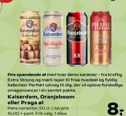 SuperBrugsen Kaiserdom, Oranjeboom eller Praga øl tilbud