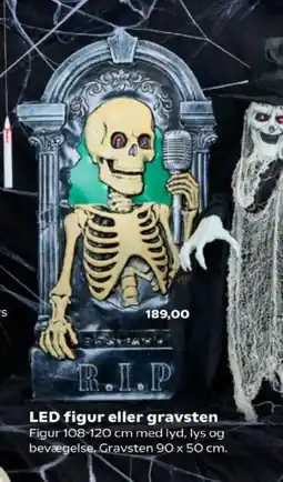 Kvickly LED figur eller gravsten tilbud