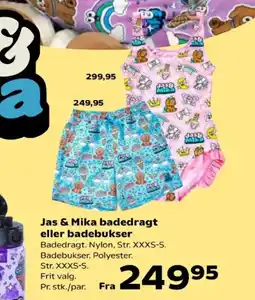 Kvickly Jas & Mika badedragt eller badebukser tilbud