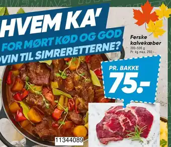 Ferske kalvekæber