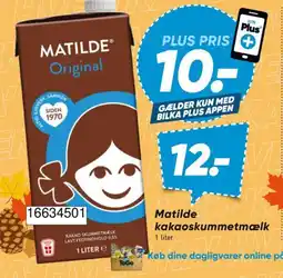 Bilka Matilde kakaoskummetmælk tilbud