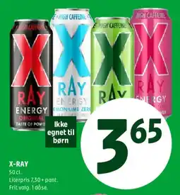 Coop 365 X-RAY energy (cans) tilbud