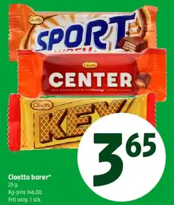 Coop 365 Cloetta barer tilbud