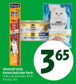 Coop 365 Vitakraft stick, Purina Gold eller Perle tilbud