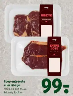 Coop 365 Coop entrecôte eller ribeye tilbud