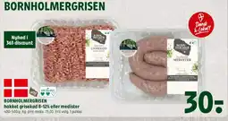 Coop 365 Bornholmergrisen - hakket grisekød / medister tilbud