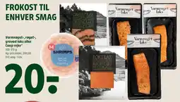 Coop 365 Varmrøget, røget-, gravad laks eller Coop rejer tilbud