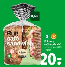 Coop 365 Kohberg Rug café sandwich tilbud