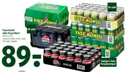 Coop 365 Faxe Kondi eller Pepsi Max (pakker) tilbud