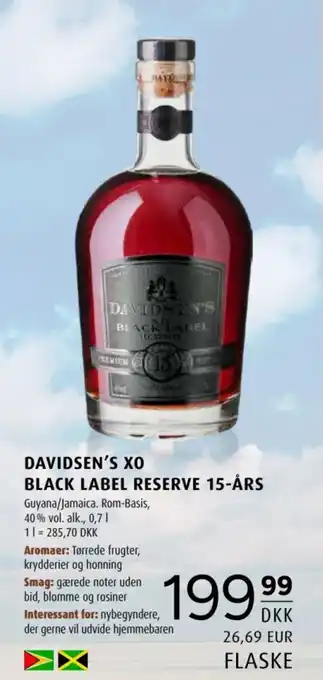 Davidsen's Xo Black Label Reserve 15-års