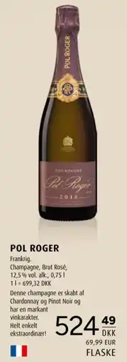 Scandinavian Park Pol Roger Champagne Brut Rosé tilbud