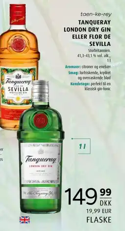 Scandinavian Park Tanqueray London Dry Gin eller Flor de Sevilla tilbud