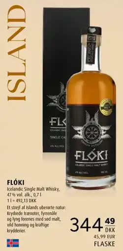 Scandinavian Park Flóki Icelandic Single Malt Whisky tilbud