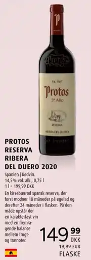 Scandinavian Park Protos Reserva Ribera del Duero 2020 tilbud