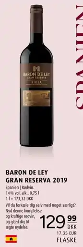 Scandinavian Park Baron de Ley Gran Reserva 2019 tilbud