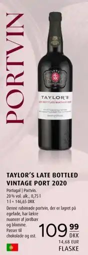 Scandinavian Park Taylor's Late Bottled Vintage Port 2020 tilbud