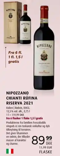 Scandinavian Park Nipozzano Chianti Rufina Riserva 2021 tilbud
