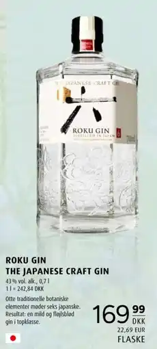 Scandinavian Park Roku Gin the japanese craft gin tilbud