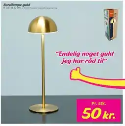 Hi five Bordlampe guld tilbud
