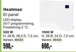 Harald Nyborg Heatmax El-panel tilbud