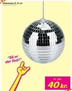 Hi five Diskolampe Ø. 15 cm tilbud